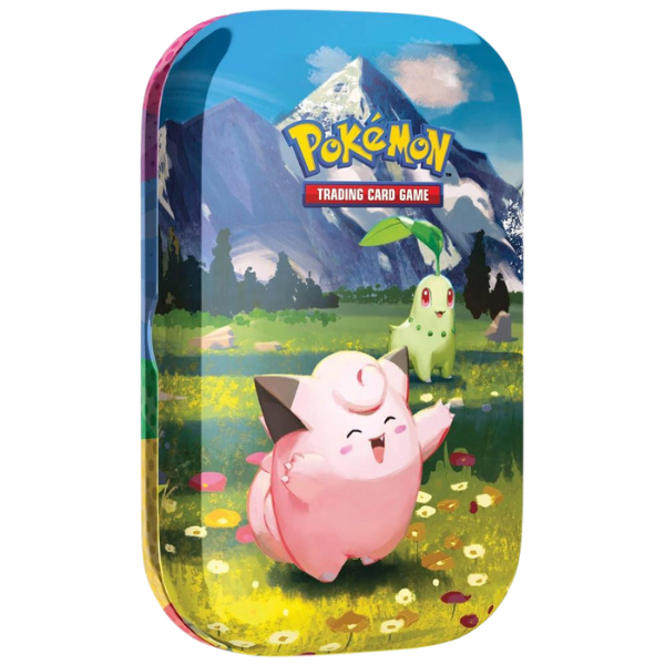 Pokémon - Mini Tin Méga-Évolution – Héros Transcendants : Mélofée et Germignon (FR)