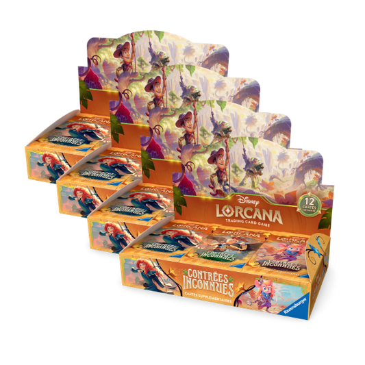 Lot de 4 displays (12 - Contrées Inconnues)