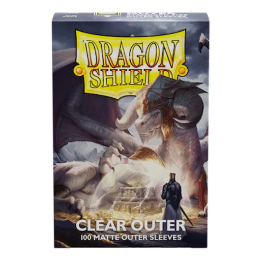 Dragon Shield - 100 protège-cartes standard Outer Mat - Transparent