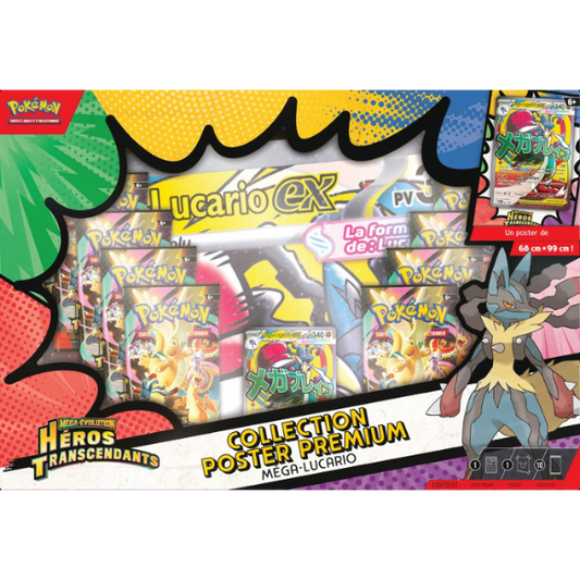 Pokémon - Collection poster Premium Méga-Évolution – Héros Transcendants – Méga-Lucario (FR)