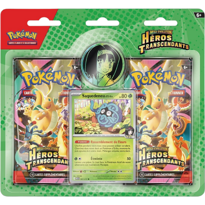 Pokémon - Duopack Méga-Évolution – Héros Transcendants : Saquedeneu d'Erika (FR)