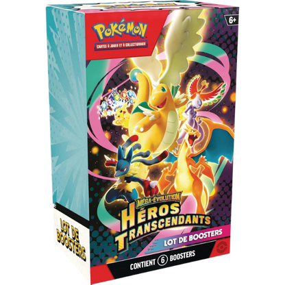 Pokémon - Bundle 6 boosters - Méga-Évolution – Héros Transcendants (FR)
