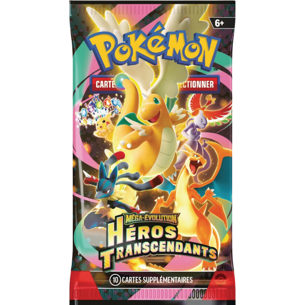 Pokémon - Bundle 6 boosters - Méga-Évolution – Héros Transcendants (FR)