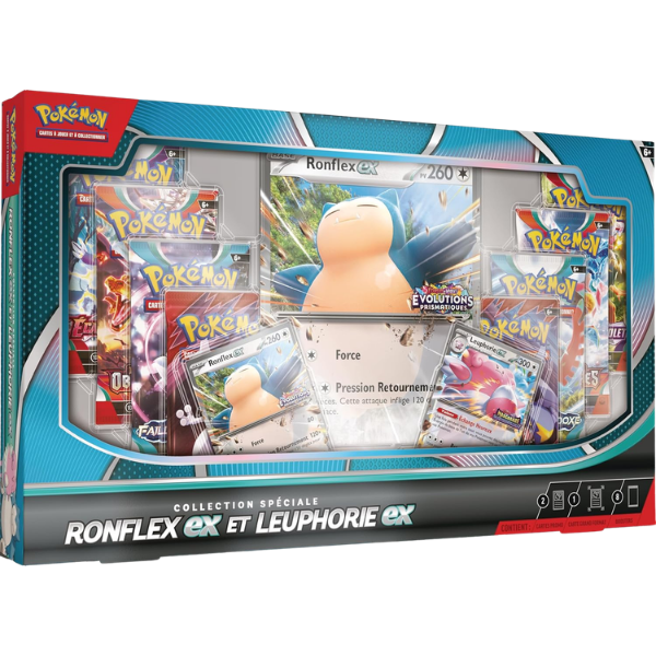 Pokemon - Coffret Collection Premium Méga-Ronflex et Méga-Leuphorie EX (FR) – Edition Premium