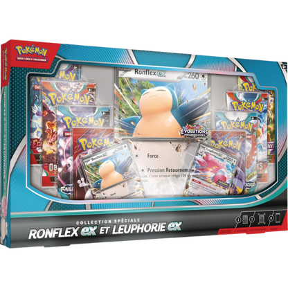 Pokemon - Coffret Collection Premium Méga-Ronflex et Méga-Leuphorie EX (FR) – Edition Premium