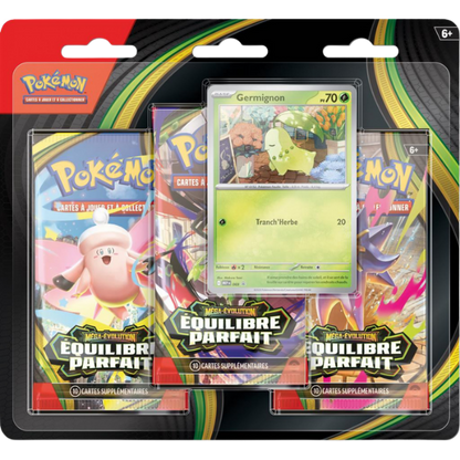Pokemon - Tripack Méga-Évolution – Equilibre parfait : Germignon (FR)