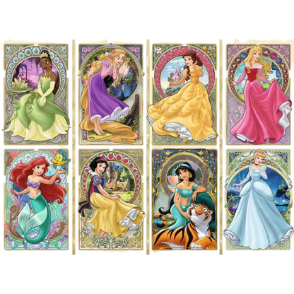 Puzzle Disney Princesses Art Nouveau 1000 pièces