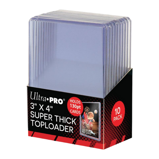 Ultra Pro - 3x4 Super Thick 130PT Toploader Lot de 10